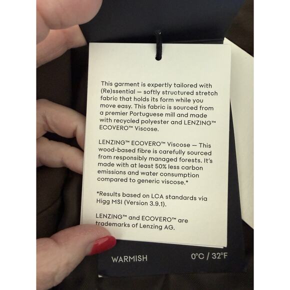 ARITZIA The Slouch Coat Relaxed Loose Fit (Re)essential in Dark Olive NWT Large - Picture 9 of 11